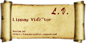 Lippay Viátor névjegykártya